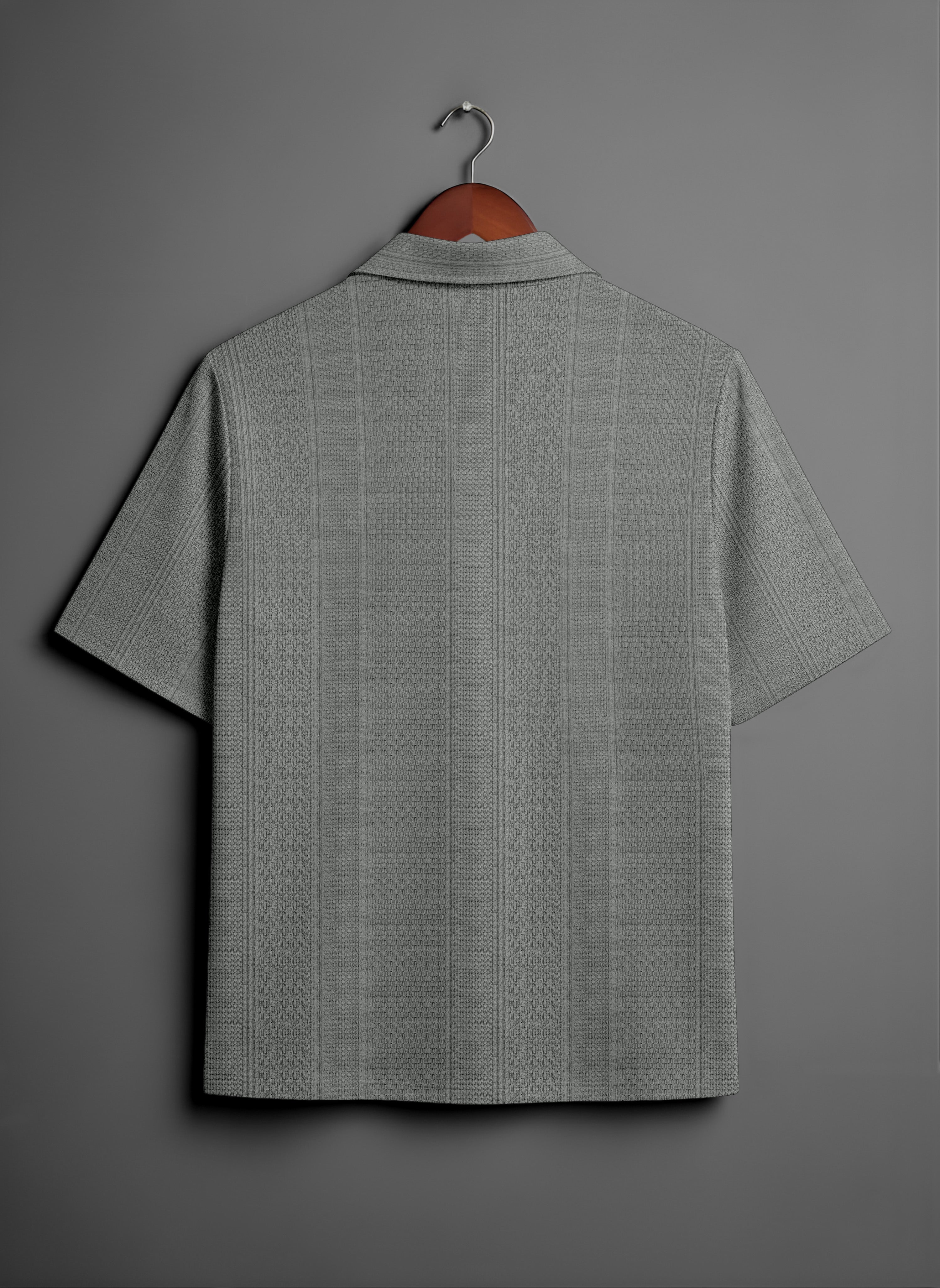 Men’s Dark Chocolate Brown Half-Sleeve Shirt – Smooth Cotton Sateen