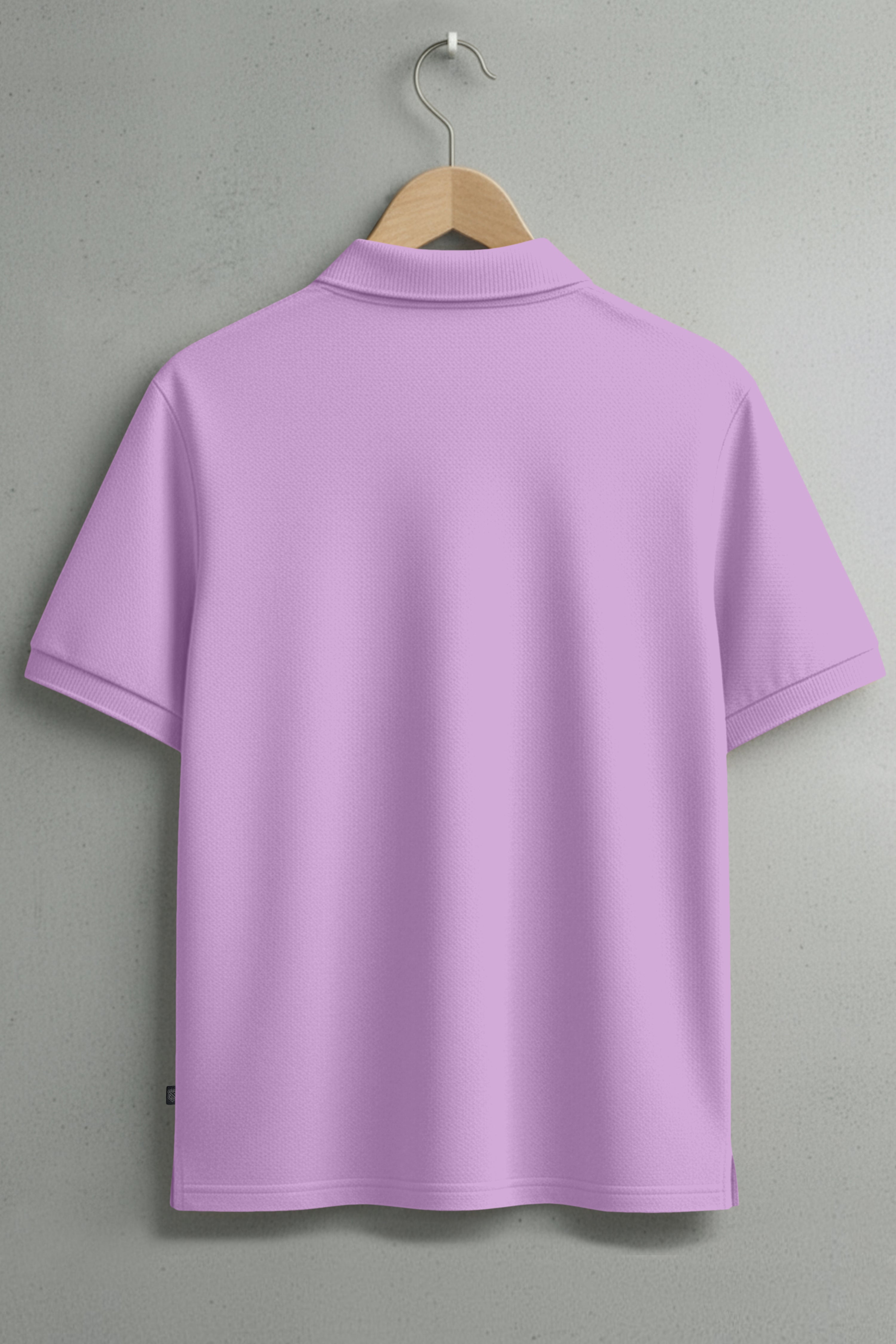 Men's Lavender Premium Pique Cotton Polo Neck T-Shirt - Half Sleeves