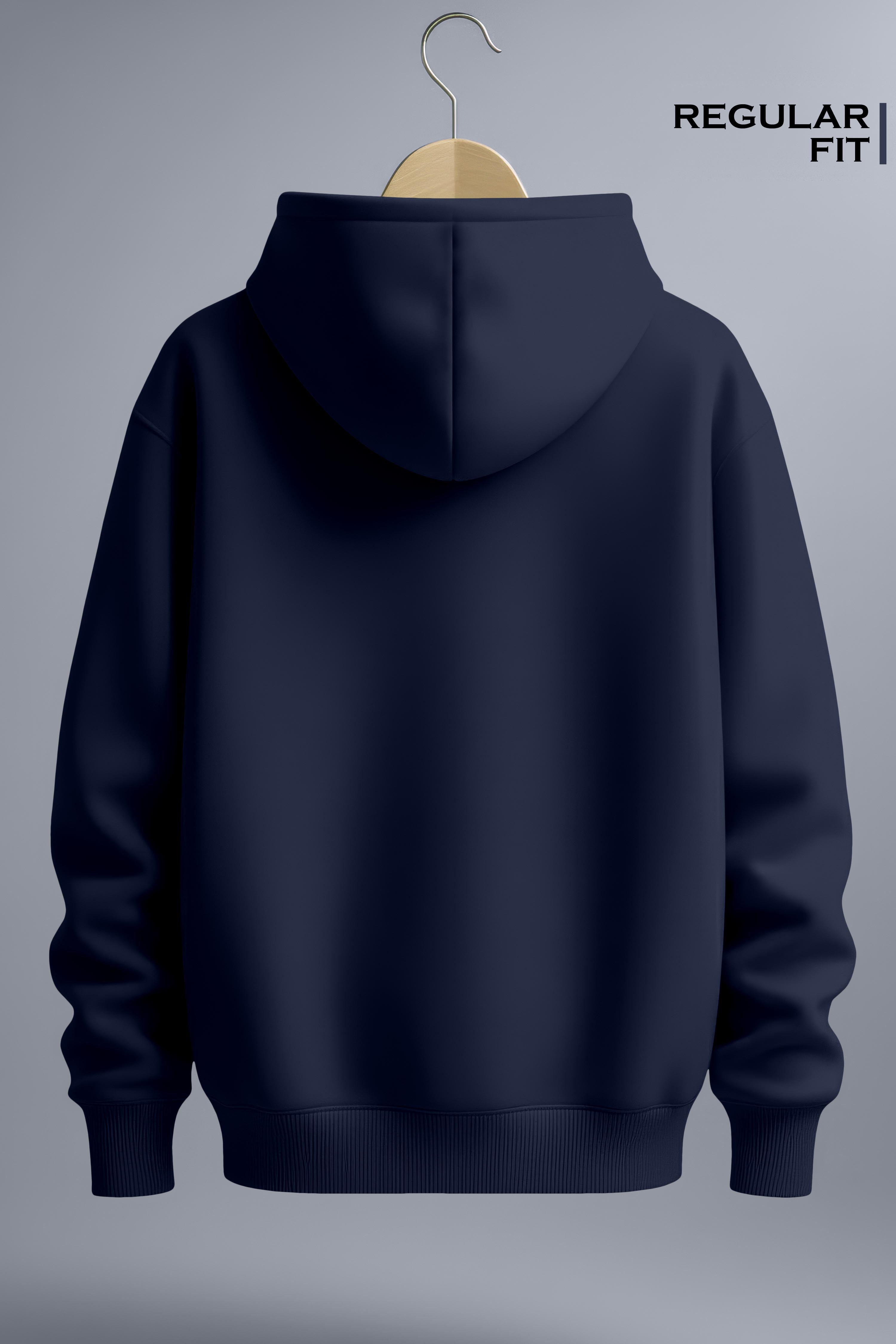Men’s Midnight Navy Full Sleeve Hoodie – Ultra-Soft Cotton Pullover