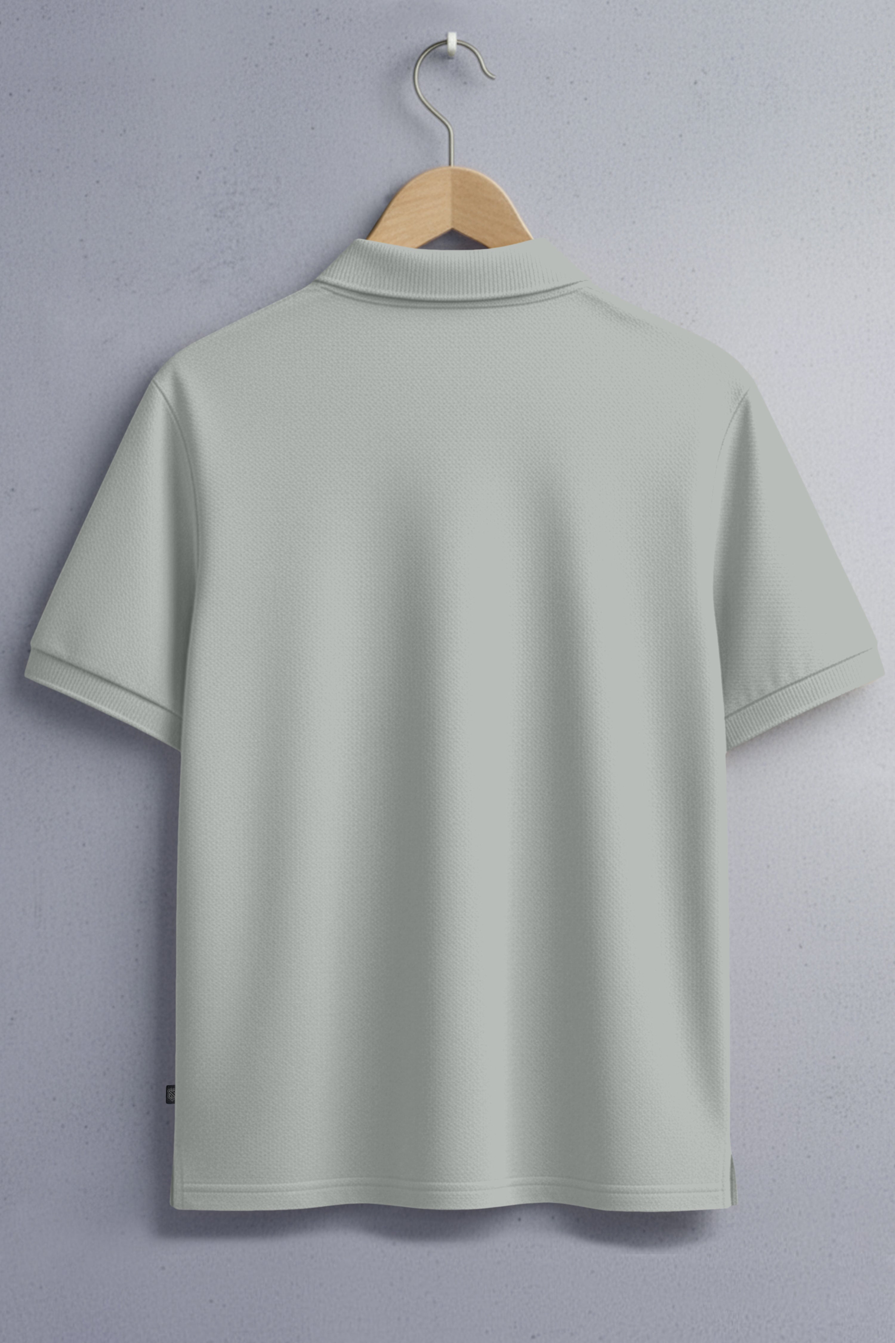 Men's Charcoal Grey Premium Cotton Polo Neck T-Shirt - Half Sleeves