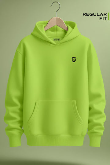 Men’s Neon Kiwi Oversized Hoodie – Heavyweight Full Sleeve Streetwear