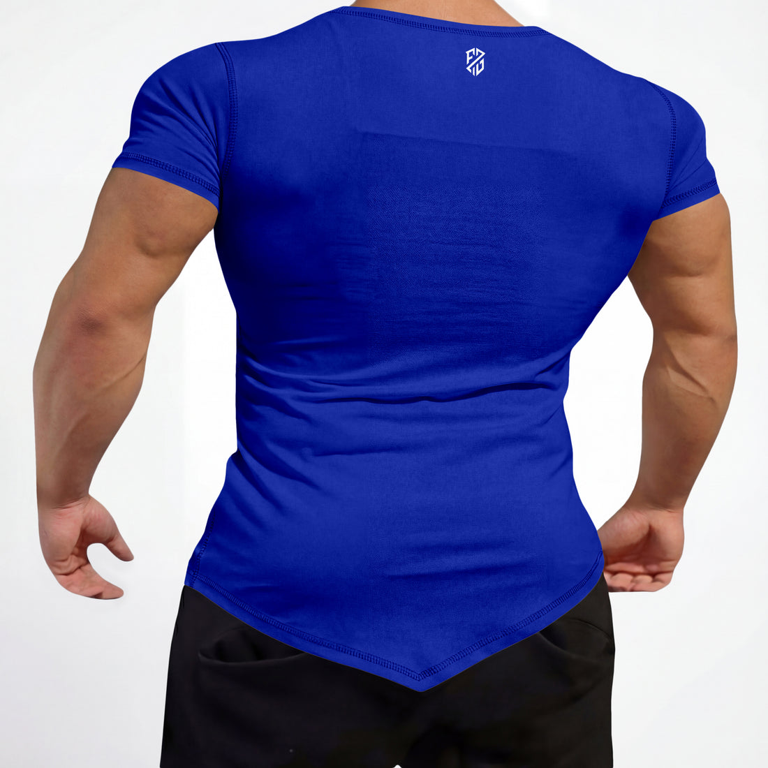 Men's Royal Blue Rapid-Dry Performance Gym T-Shirt | Slim Fit Training & Sports Tee
