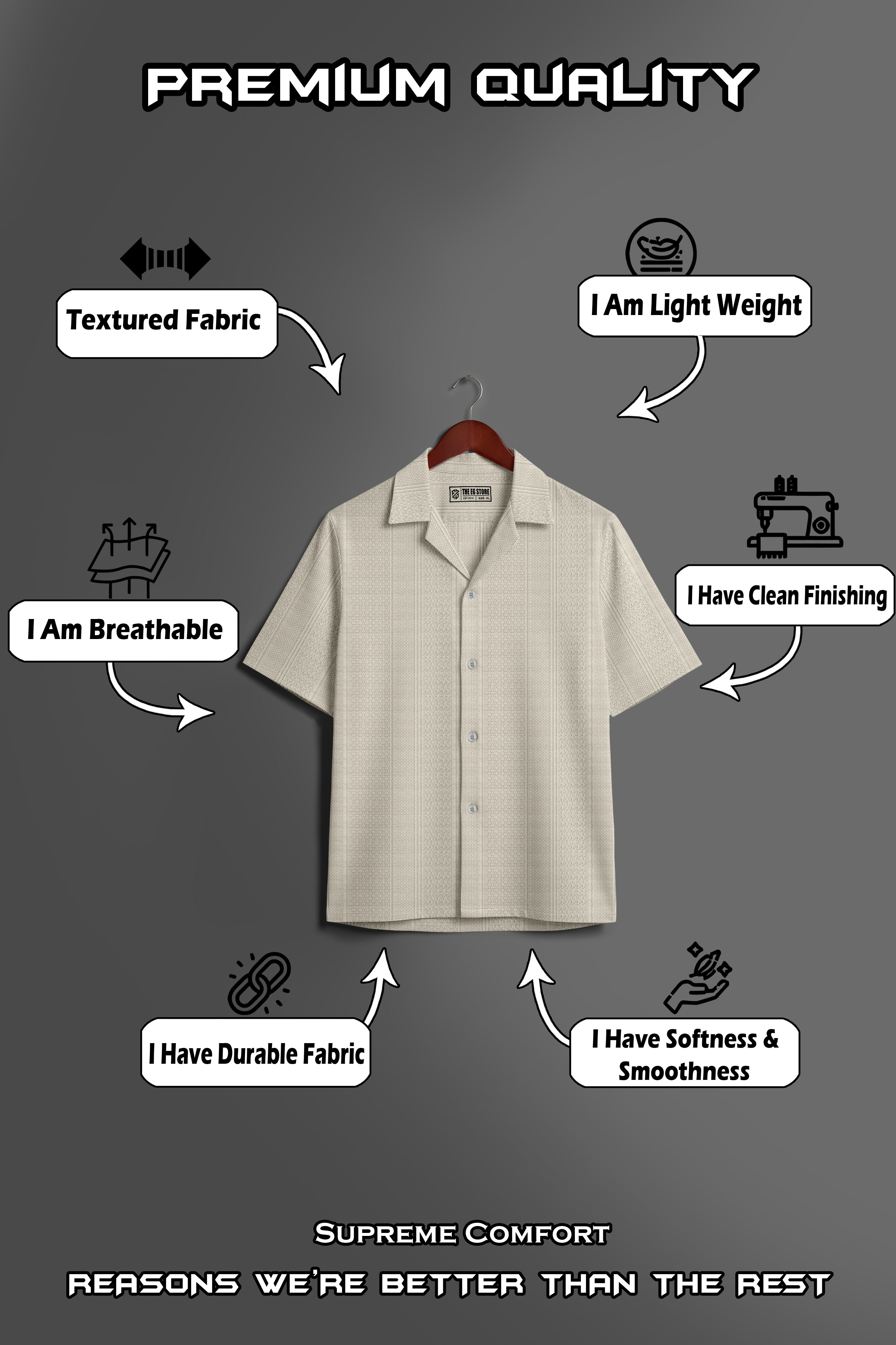 Short sleeves Khakhi Shirts