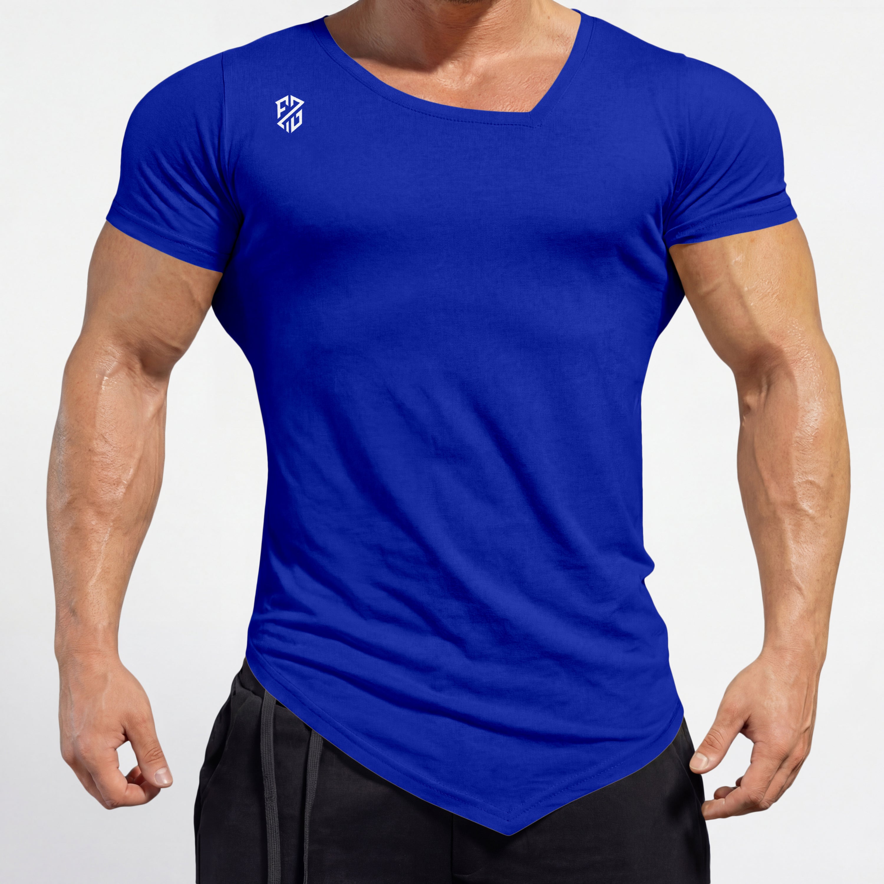 Men's Royal Blue Rapid-Dry Performance Gym T-Shirt | Slim Fit Training & Sports Tee
