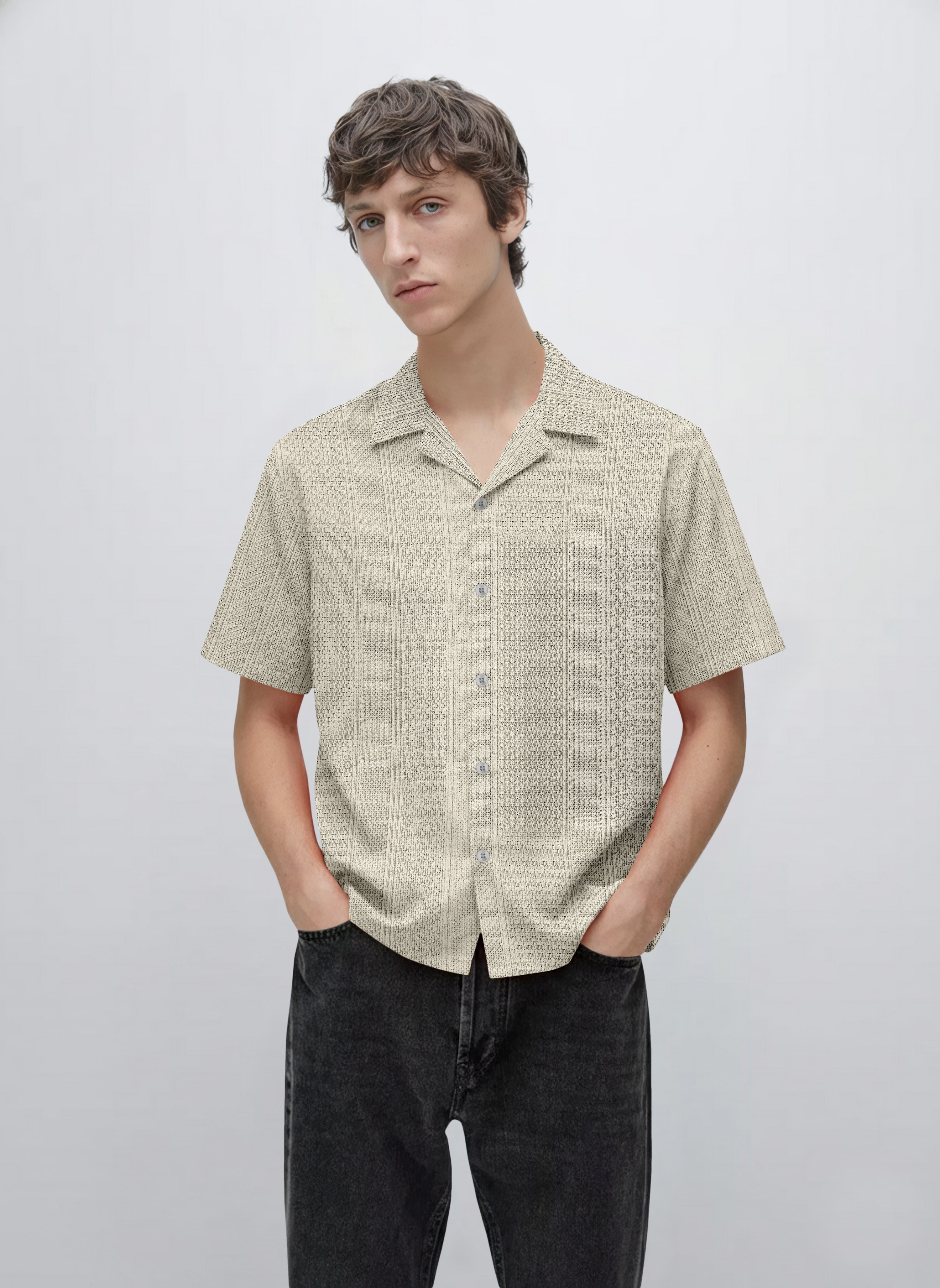 Short sleeves Khakhi Shirts